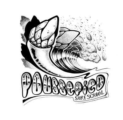 Logo Poussepied Surf School